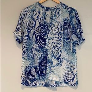 Snake print blouse